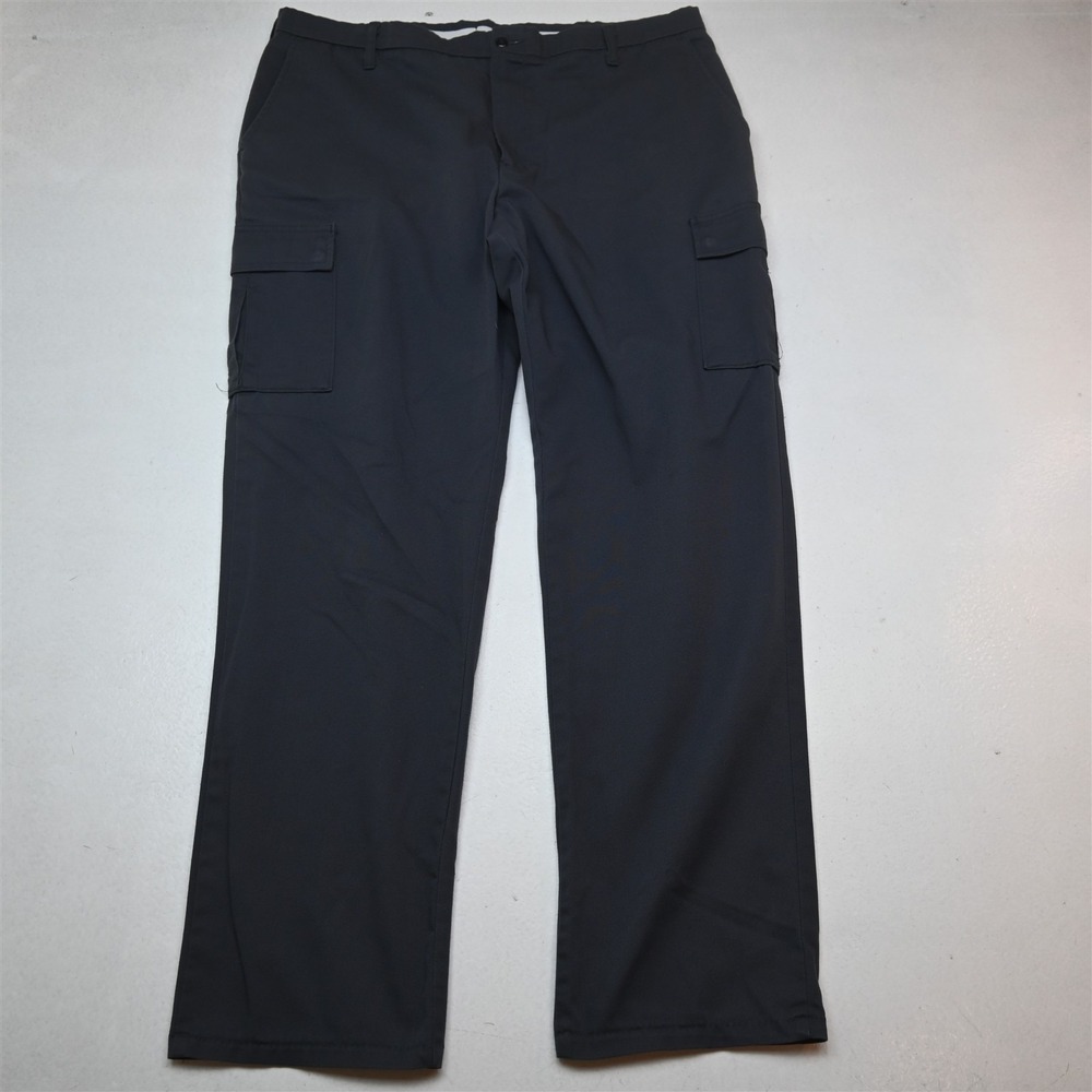 Aramark 38x34 Blue Gray Adjustec Flex Straight Cargo Mens Pants